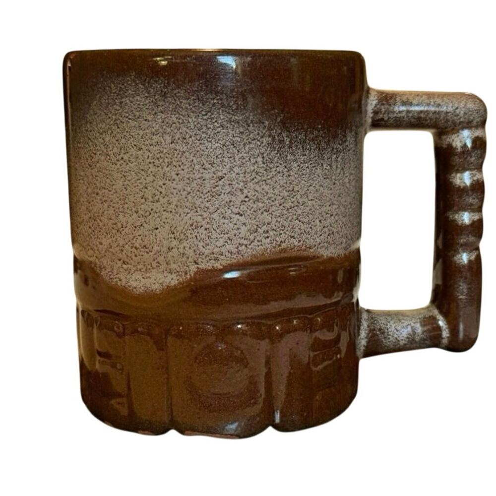 Frankoma C4 Mug • Desert Gold • 3.75” Vintage Pottery